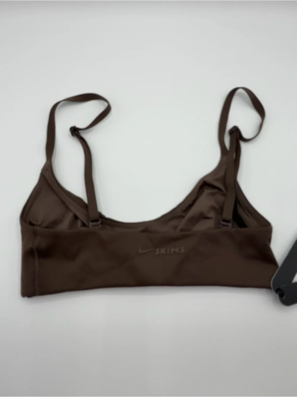 Nike SKIMS Matte Micro Scoop Sports Bra XS Dark Sepia NWT Dri-FIT Sculpting